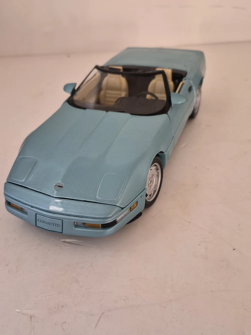 Corvette Convertible Kids Toy Car - Light Blue